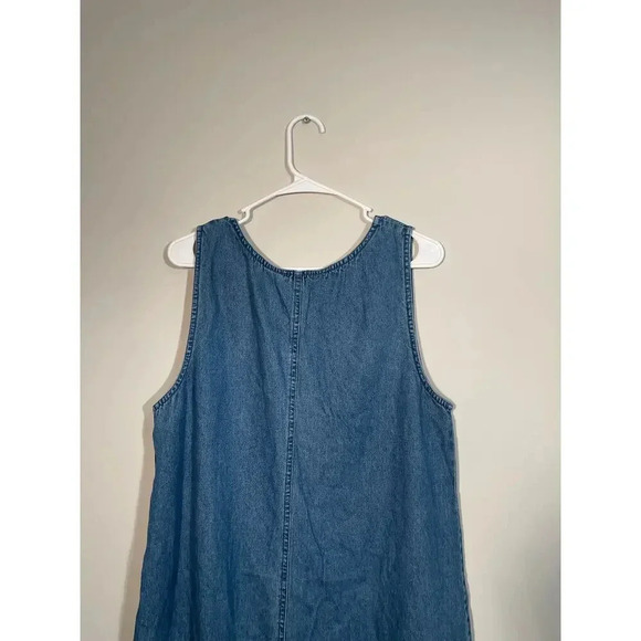 Vintage Agapo Denim Floral Embroidered and Bedazzled Midi/Maxi Dress - Picture 6 of 8